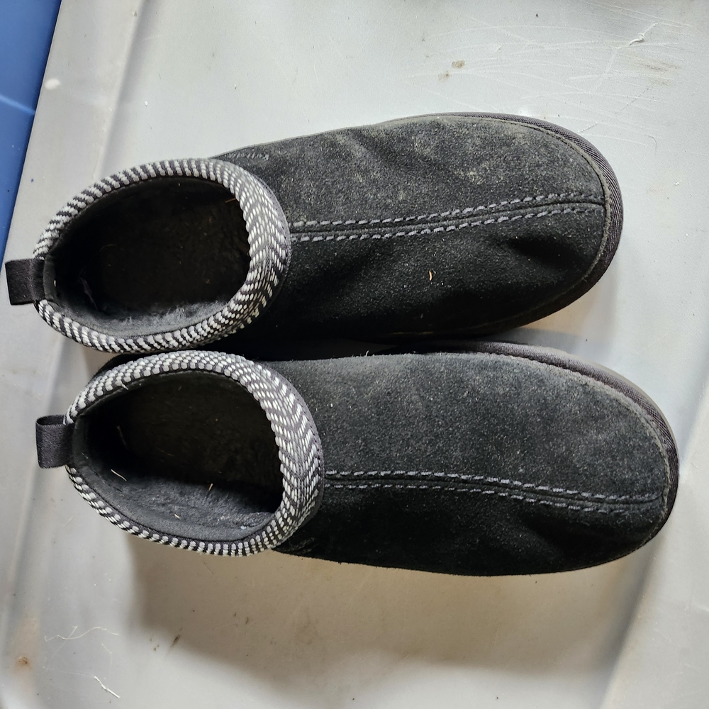 Men's Black Suede Slip-On Shoes
